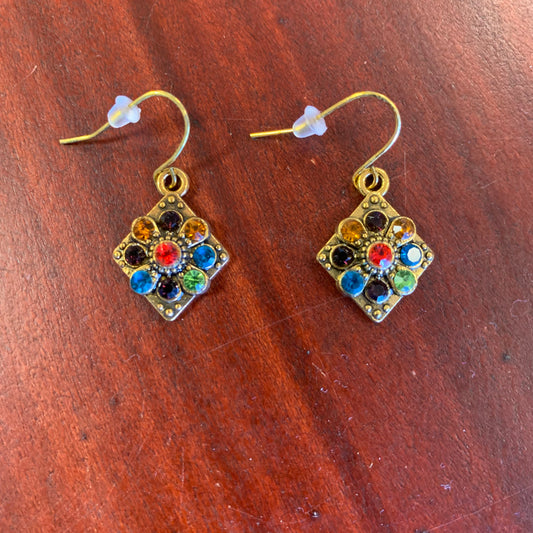 Antiqued Gold tone Boho earrings