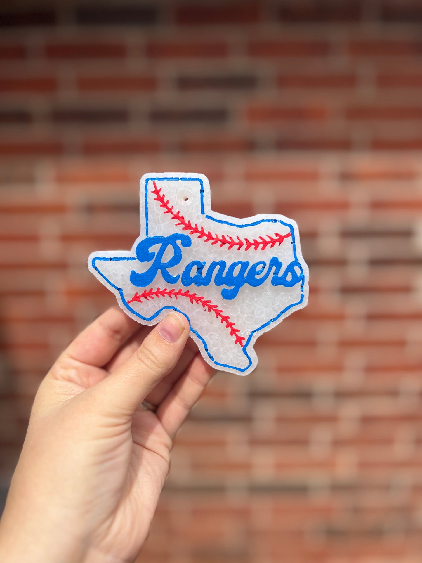 Texas "Rangers" Script Car Freshie