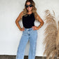 Floral Charm Wide Leg Jean