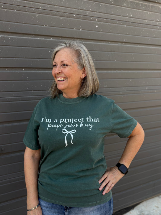 Jesus Project Tee - Spruce Green