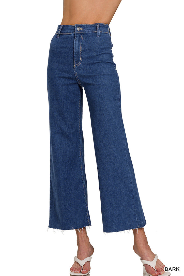 High Waist Wide Leg Flare Jeans