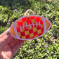 Checkered Football Car Freshie