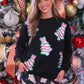 Foil Bow Christmas Treats Luxe Pullover