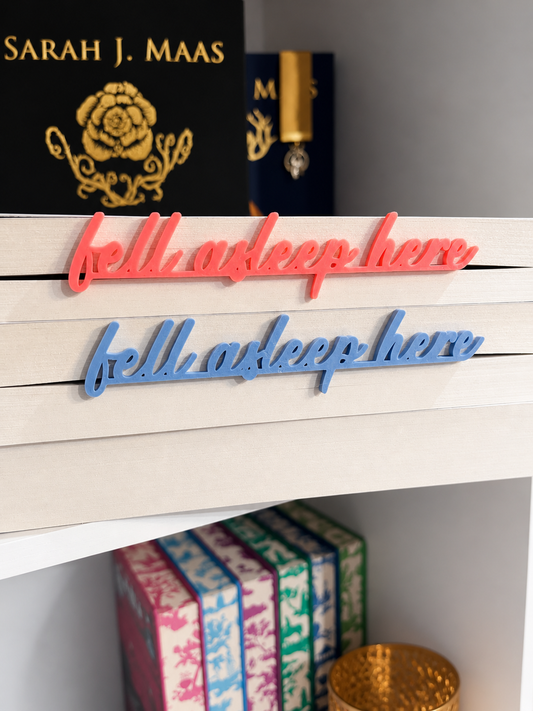 'Fell Asleep Here' Side Bookmark