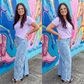 Floral Charm Wide Leg Jean