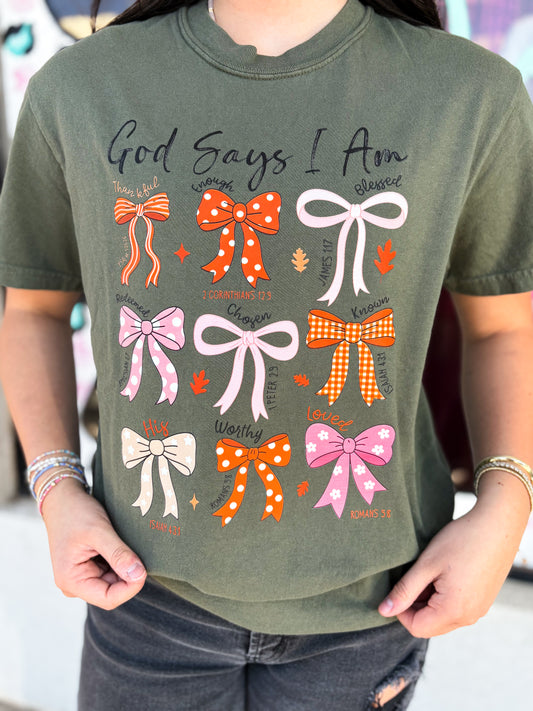 God Says I Am... Fall Bows