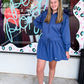 Jet Setter Hoodie Skort Dress- Marine