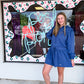 Jet Setter Hoodie Skort Dress- Marine