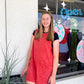 Tailgate Romper - Mineral Wash Red