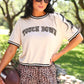 Bow Trim Boxer Shorts- Safari Chic