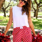 Easy Win Polka Dot Boxer Shorts- Red