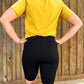 Athletic Bike Shorts- Black