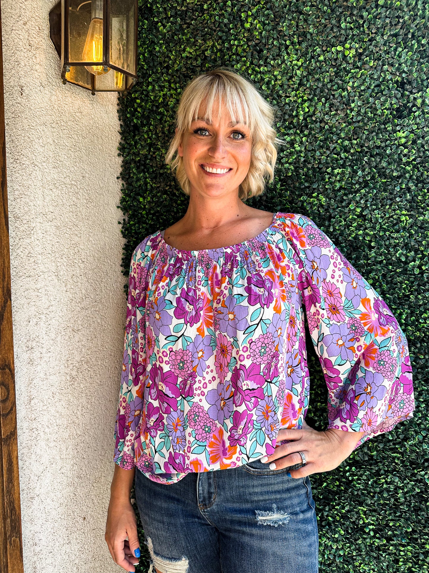 In The Bloom Off The Shoulder Top