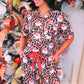 Santa Safari Chic Ruffle Pajama Set