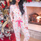 Wrapped In Lights Ruffle Pajama Set