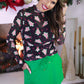 *PRE ORDER* Keigan Mesh Top- Bow Christmas Treats