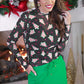 *PRE ORDER* Keigan Mesh Top- Bow Christmas Treats
