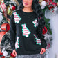 Foil Bow Christmas Treats Luxe Pullover