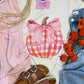 Pink Plaid Pumpkin
