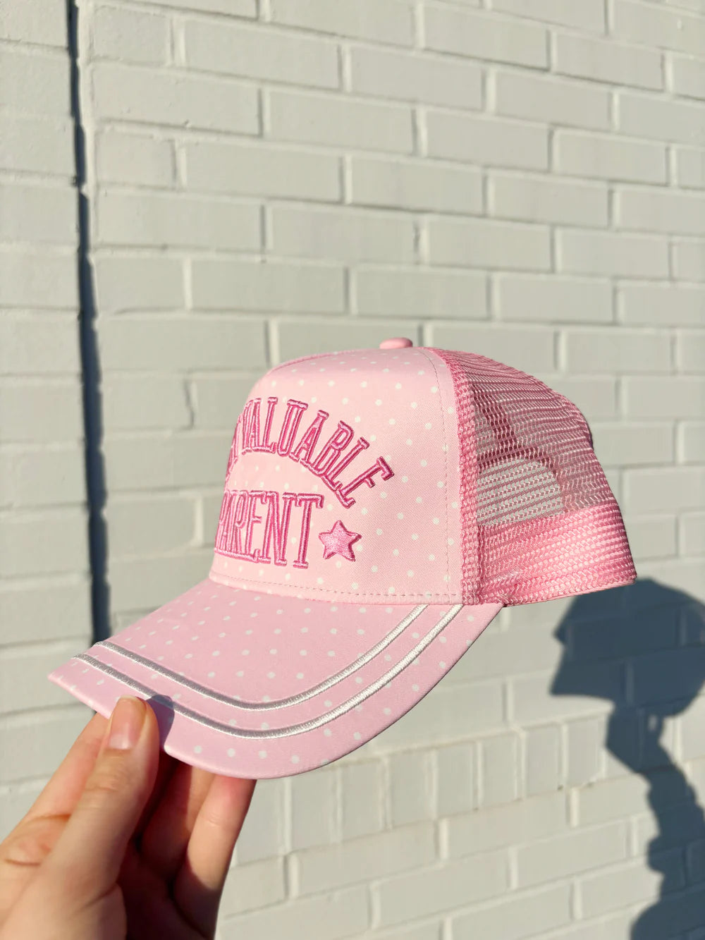 Pink Polka Dot Most Valuable Parent Hat