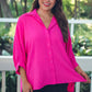 Sloane Button Up Top- Pink