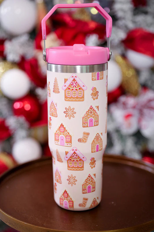 *PRE ORDER* Gingerbread Wonderland Travel Tumbler