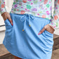 Solid Dusty Blue Skort