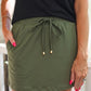Solid Olive Skort