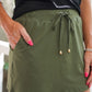 Solid Olive Skort