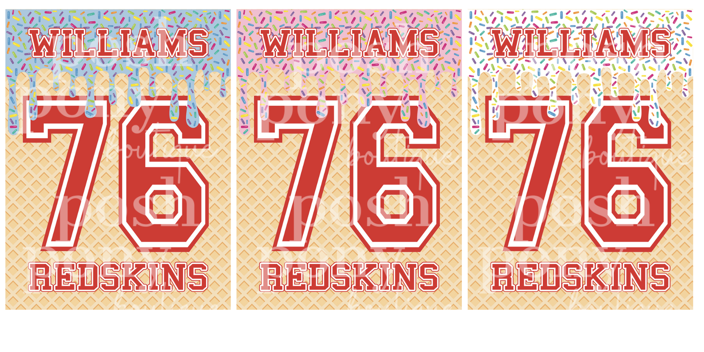 Personalized Name and Number Drip Blankets