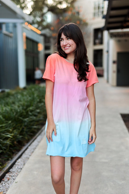 Mineral Wash Dress - Wildflower (Ombre)