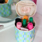 Barrel Organizer - Watercolor (Blue/Green)