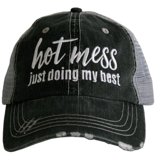 Hot Mess Just Doing My Best Baseball Hat