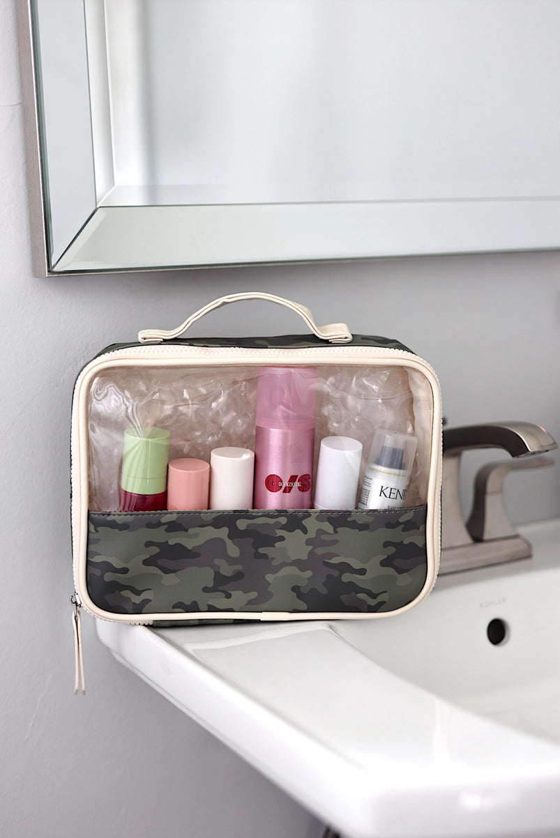 Oversized Cosmetic Bag - Hometown Camo