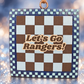 Square Checkered School Spirit Car Freshie