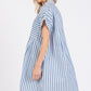 Button Down Striped Dress