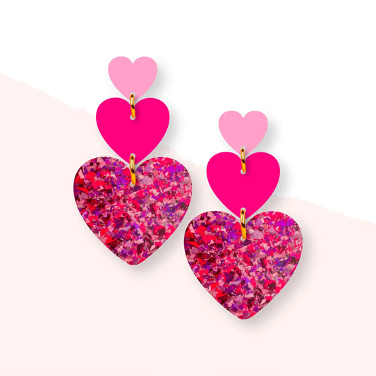 Teardrop Heart Earrings