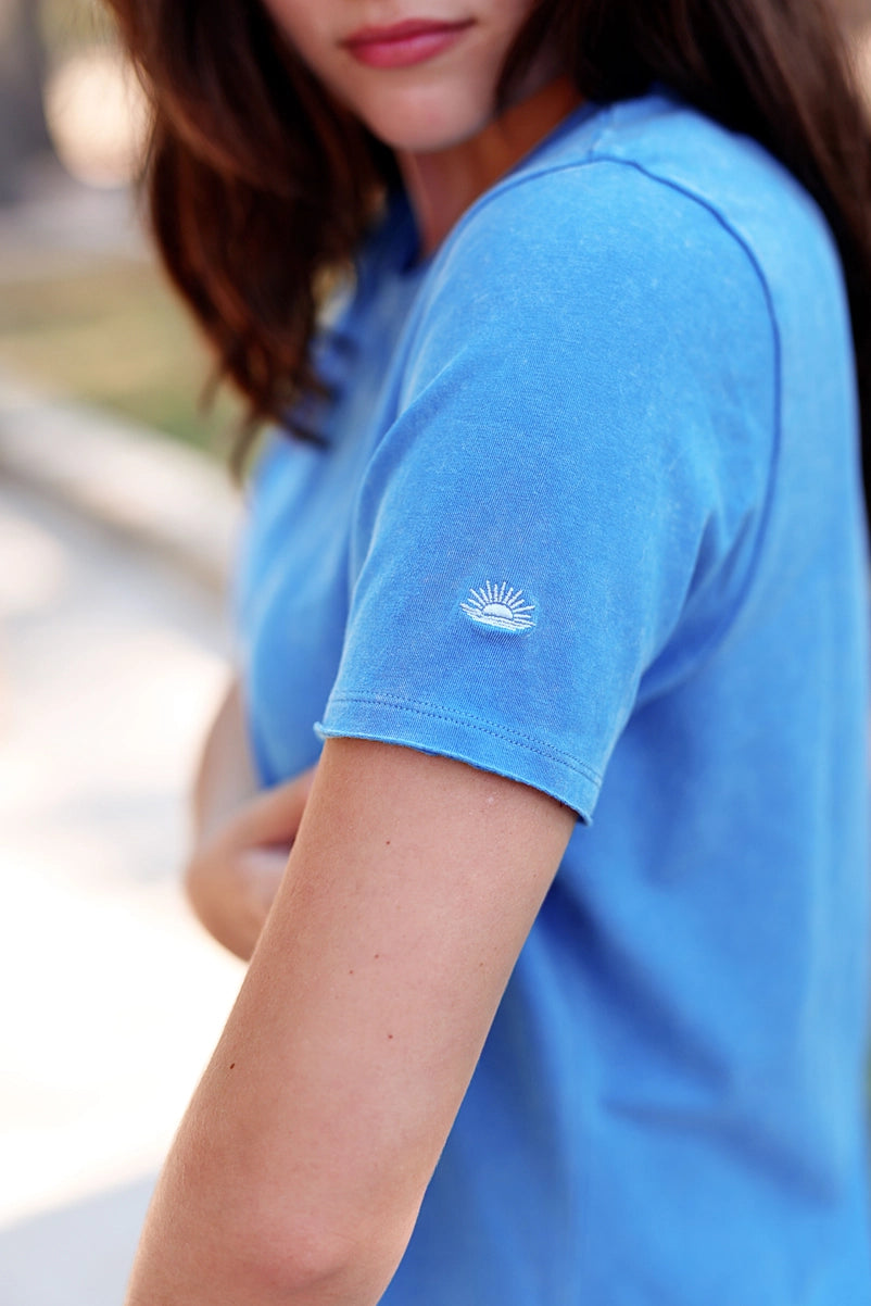 Mineral Wash Dress - Fun Times Ahead (Cobalt)