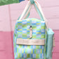 Duffle Bag - Watercolor (Blue/Lime)