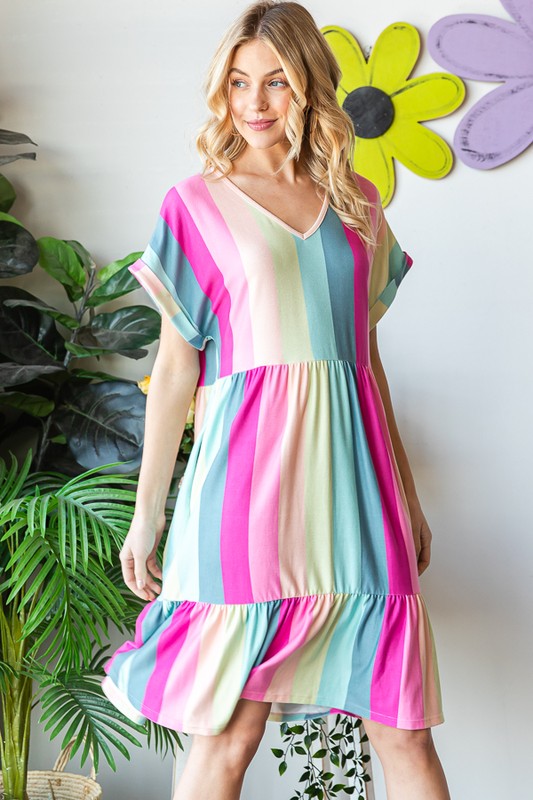 Pastels in Stripes Dress
