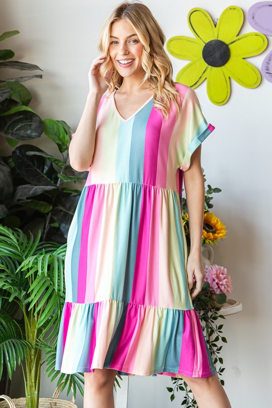 Pastels in Stripes Dress