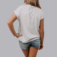 Western Cowboy Roped Embroidery T Shirt