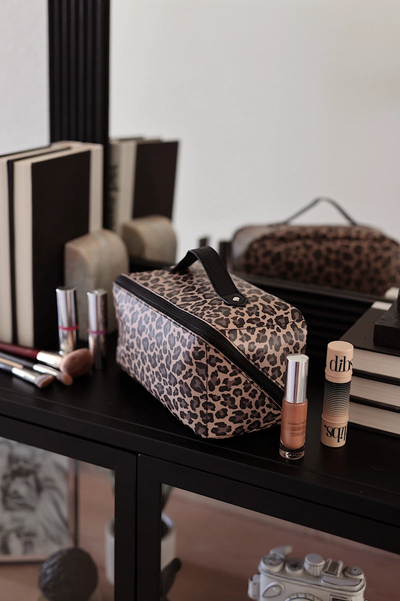 Hold All Makeup Bag- Cheetah