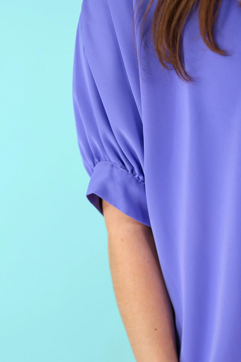 Oakley Oversized Blouse - Periwinkle