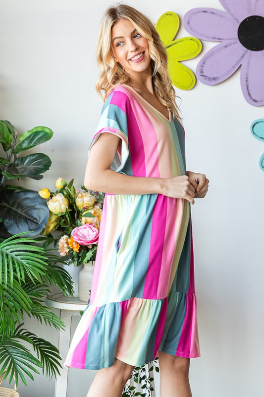 Pastels in Stripes Dress