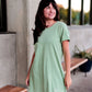 Mineral Wash Dress - Enjoy the Now (Matcha)
