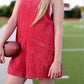 Tailgate Romper - Mineral Wash Red