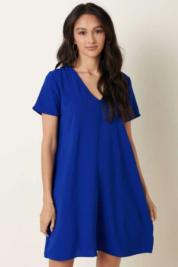 Everyday Shift Dress - Royal Blue