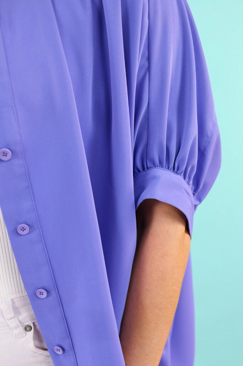 Oakley Oversized Blouse - Periwinkle