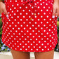 Red Polka Dot Skort
